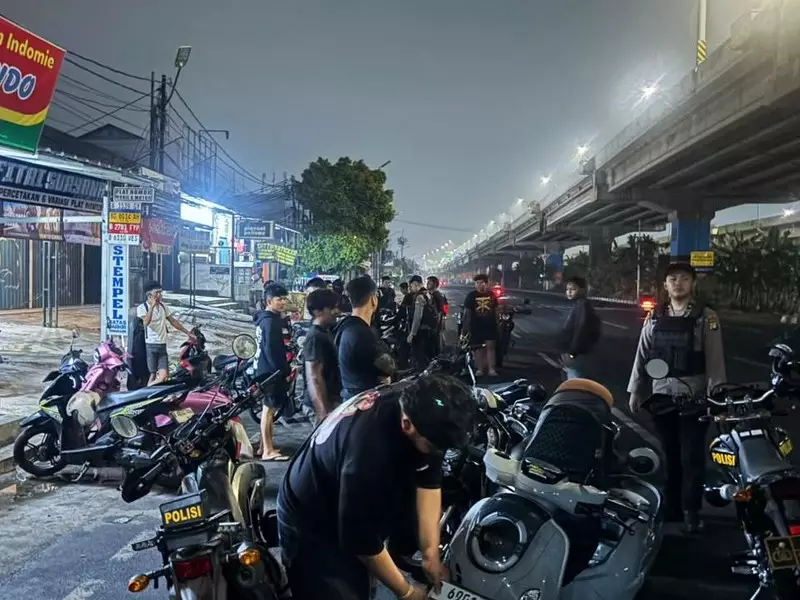 Brimob Polda Metro Amankan 4 Motor Bodong untuk Balap Liar di Jaktim