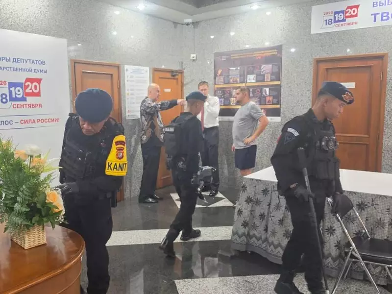 Brimob Polda Metro Sterilisasi Kedubes Rusia, Pastikan Pemungutan Suara Aman