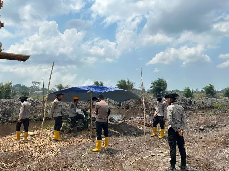 Cegah Karhutla, Polda Sumsel Patroli 3 Titik Rawan di Cengal OKI