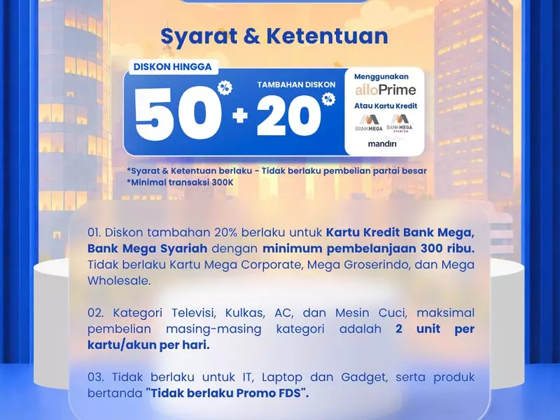Hari Ini Serbu Transmart Full Day Sale! Pesta Diskon Meriah 50% + 20%