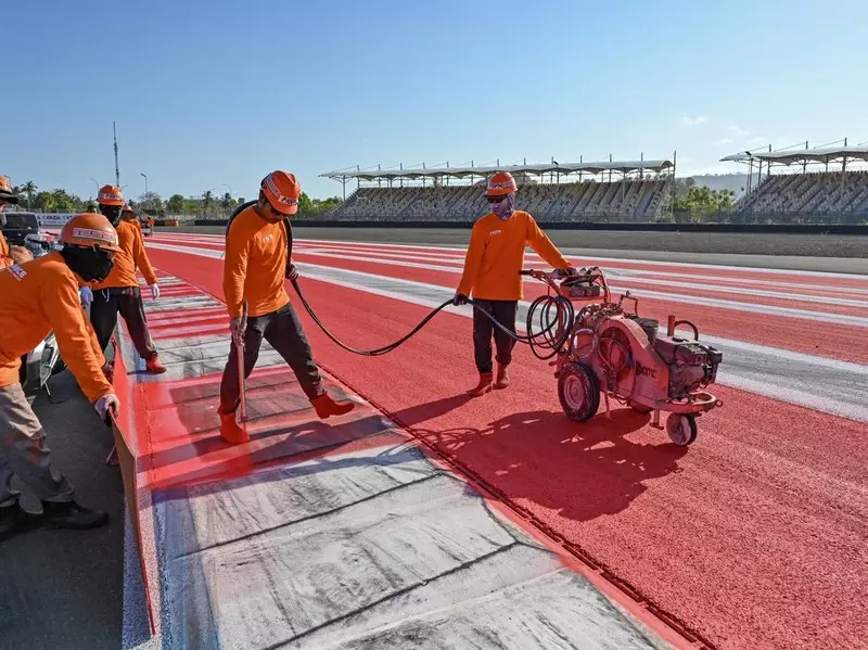 Jelang MotoGP, Sirkuit Mandalika Mulai Dipoles