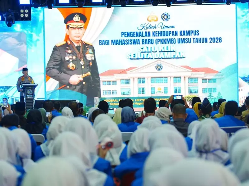 Kapolri Ajak Mahasiswa UMSU Kuasai Teknologi untuk Indonesia Emas 2045