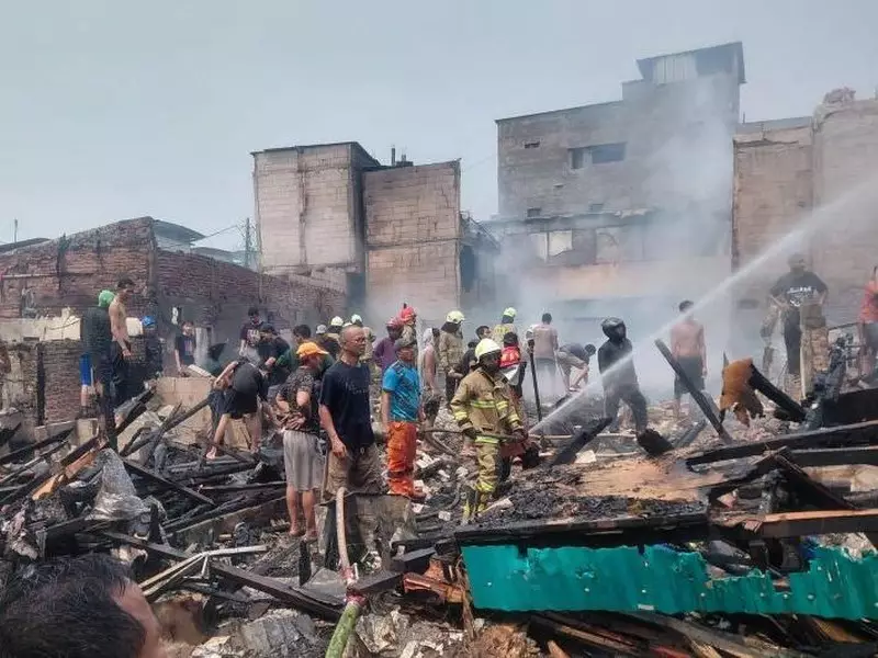 Kebakaran 20 Rumah di Pademangan Jakut, Warga Sempat Dengar Ledakan