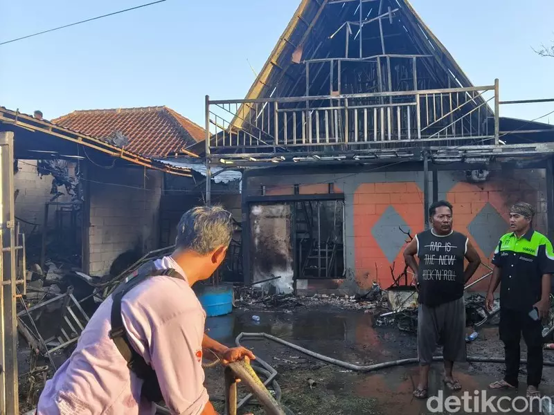 Kembang Api untuk Show Meledak Saat Dihias, 2 Bangunan di Bali Tebakar
