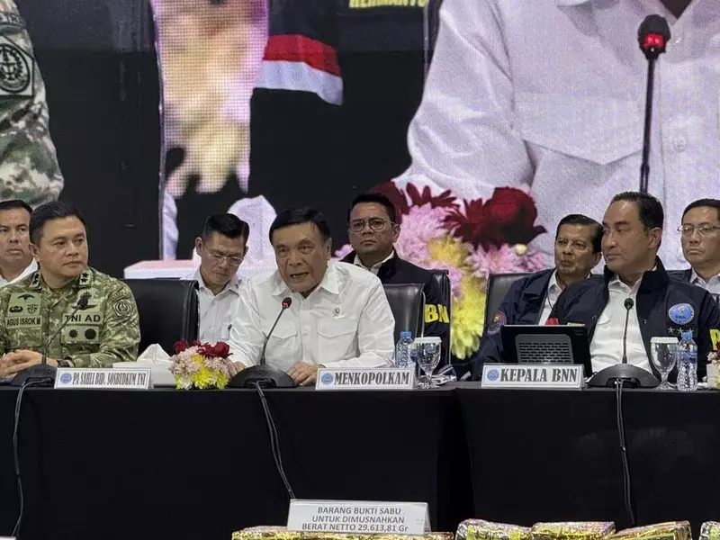 Menko Polkam Apresiasi BNN Musnahkan 34 Kg Narkoba dari 12 Kasus