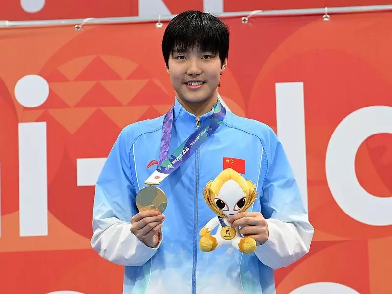Perenang 13 Tahun Ini Raih Emas dan Pecahkan Rekor Asian Games
