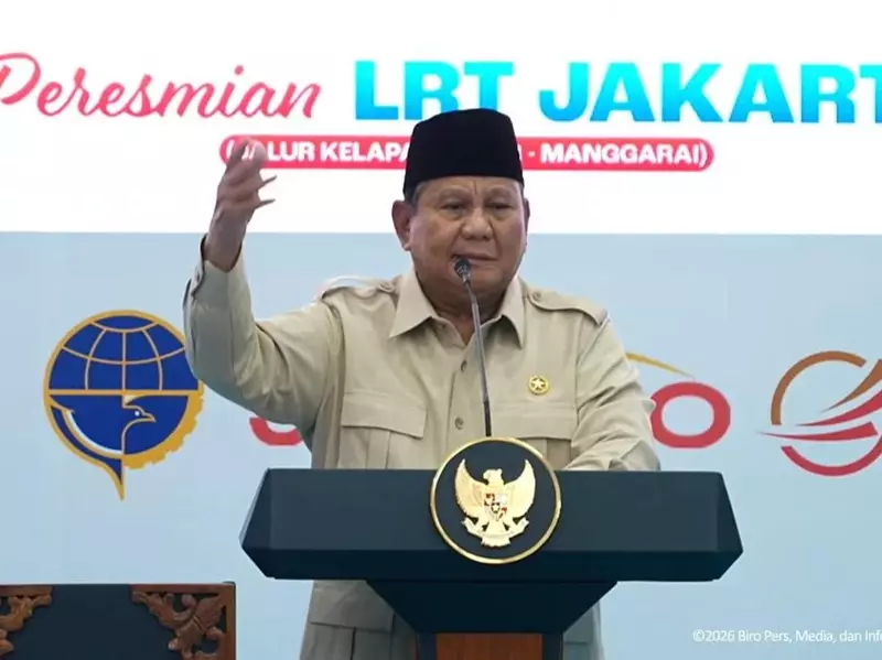 Prabowo Minta Danantara Bantu Perpanjang LRT ke Halim-JIS