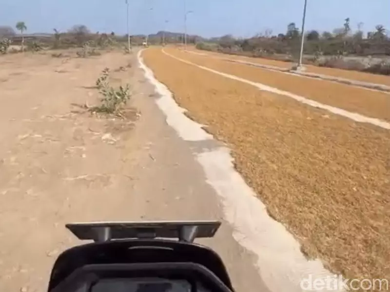 Saat Jalanan Mandalika Viral, Jadi Tempat Jemur Tembakau Warga Jelang MotoGP