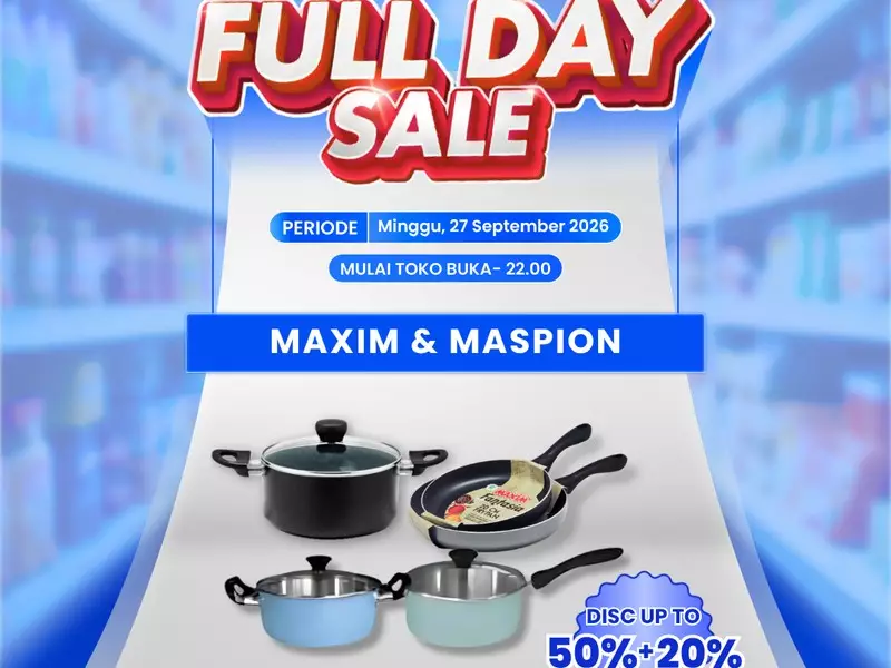 Serbu! Beli Alat Masak Jadi Semurah Ini di Transmart Full Day Sale