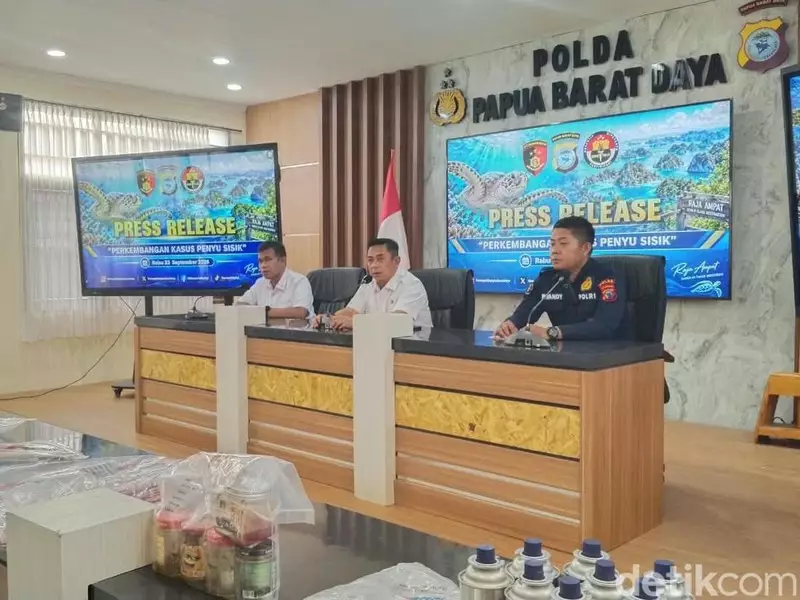 WN China Buru dan Santap Penyu di Raja Ampat Jadi Tersangka, 2 Rekannya DPO