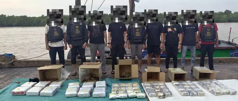 Bareskrim Bongkar Penyelundupan 47,5 Kg Sabu dan 20 Ribu Ekstasi di Riau