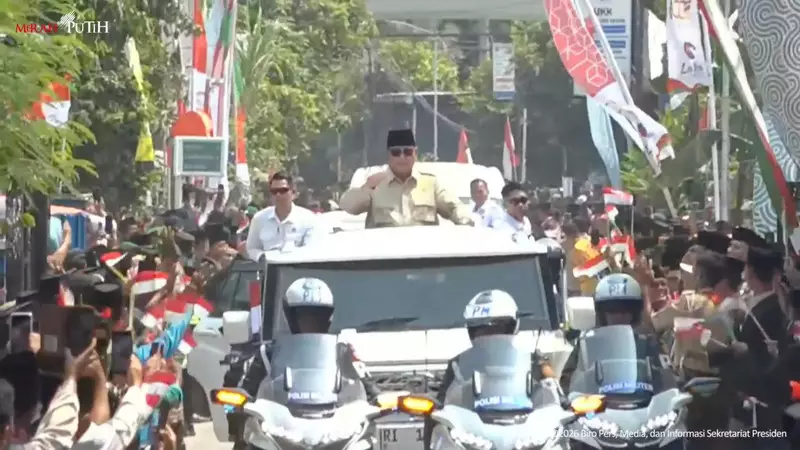 Didampingi Teddy-Wamenag, Prabowo Hadiri Syukuran 100 Tahun Pondok Gontor