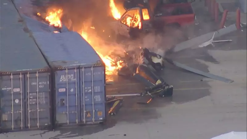 Foto: 3 Orang Tewas Imbas Helikopter NBC Jatuh saat Meliput di Los Angeles