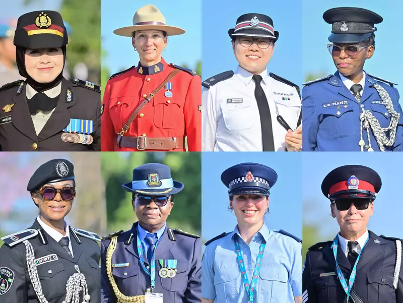 Foto: 450 Polwan Berbagai Negara Ikuti Parade of Nations dalam IAWP di Bali