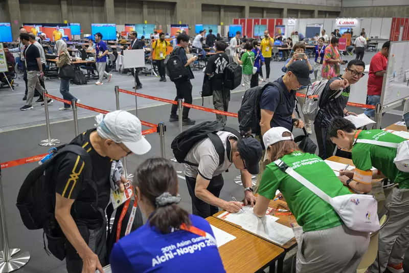 Foto: Menjelang Asian Games 2026, Main Press Center Mulai Dipadati Jurnalis