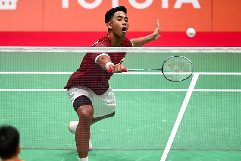 Foto: Perjuangan Alwi Farhan saat Lawan China di Final Beregu