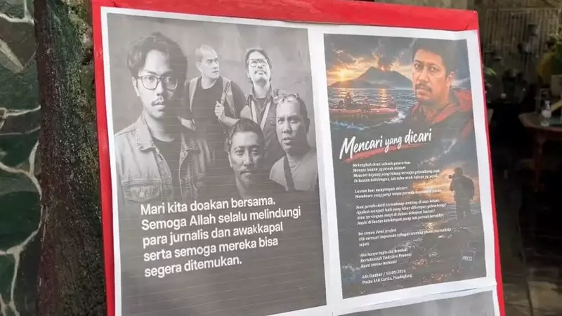 Keluarga Wartawan yang Hilang Gelar Doa Bersama: Kita Tak Bisa Lawan Takdir