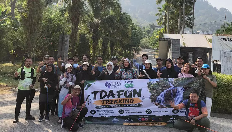 KLUB TDA Fun Depok Gelar Fun Trekking di Sentul, Perkuat Silaturahmi Anggota