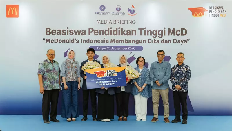 McD Indonesia Beri Beasiswa ke 35 Mahasiswa Baru IPB dengan Keterbatasan Ekonomi