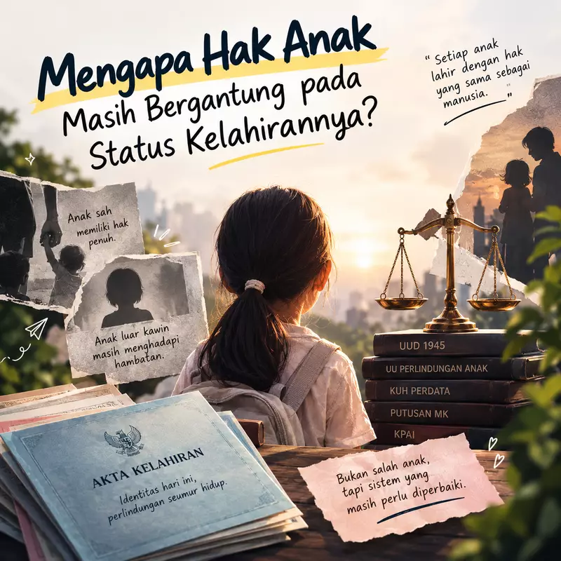 Mengapa Hak Anak Masih Bergantung pada Status Kelahirannya?