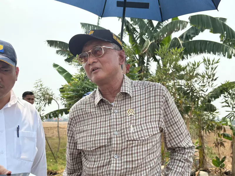 Menteri PU Cek Langsung Sawah Kekeringan di Bekasi–Cirebon