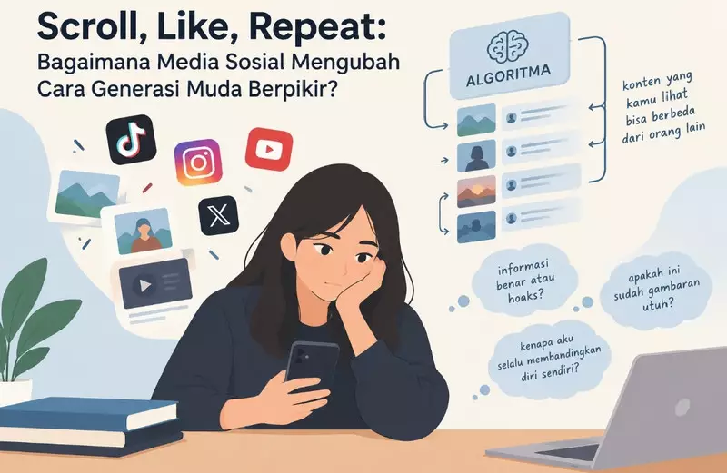 Scroll, Like, Repeat: Kita yang Memilih Konten, atau Konten yang Memilih Kita?