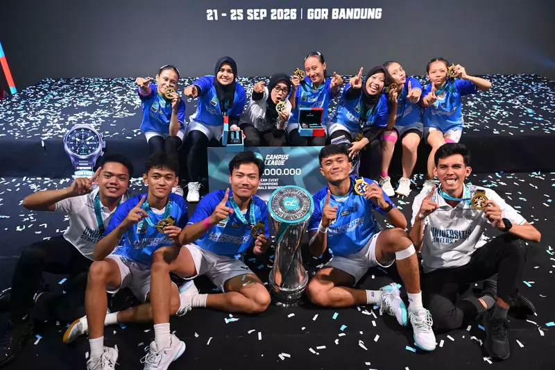 UNS Juara Kategori Beregu Campus League Badminton The Nationals 2026