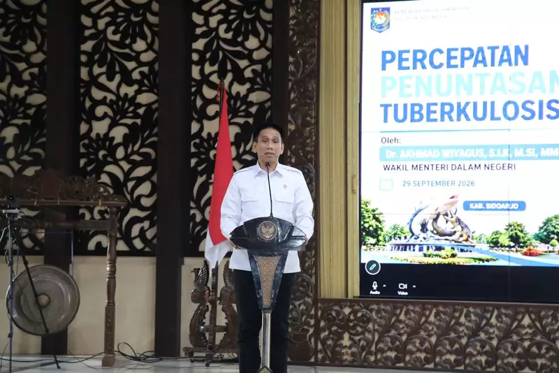 Wamendagri Wiyagus Dorong Percepatan TPT & Kolaborasi Penanganan TBC di Sidoarjo